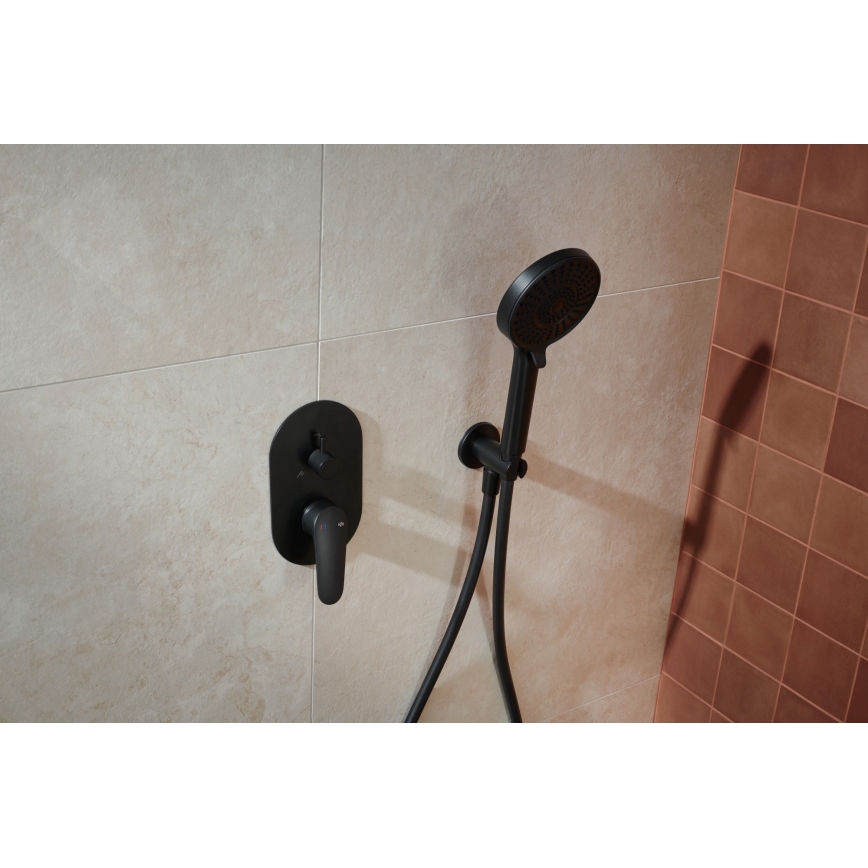 KFA Armatura 5559-501-81 - Set da doccia con rubinetto a incasso OTAVA opaco nero