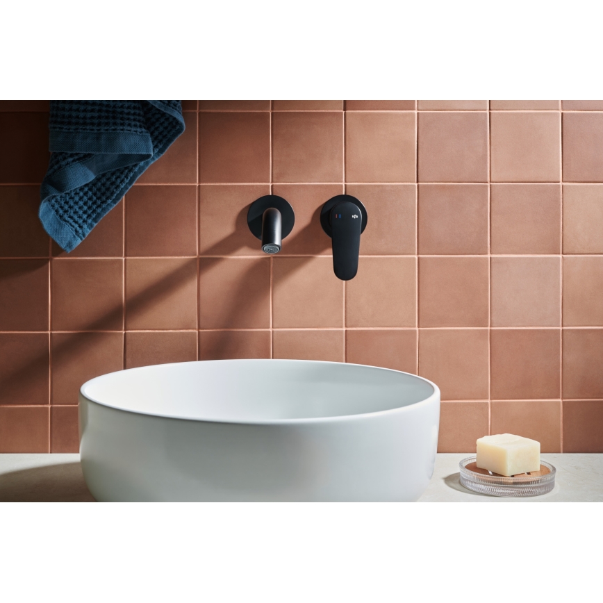 KFA Armatura 5559-810-81 - Rubinetto per lavabo da incasso OTAVA opaco nero