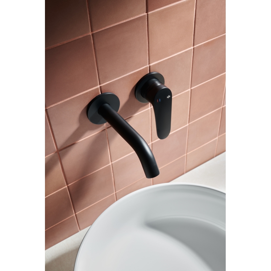 KFA Armatura 5559-810-81 - Rubinetto per lavabo da incasso OTAVA opaco nero