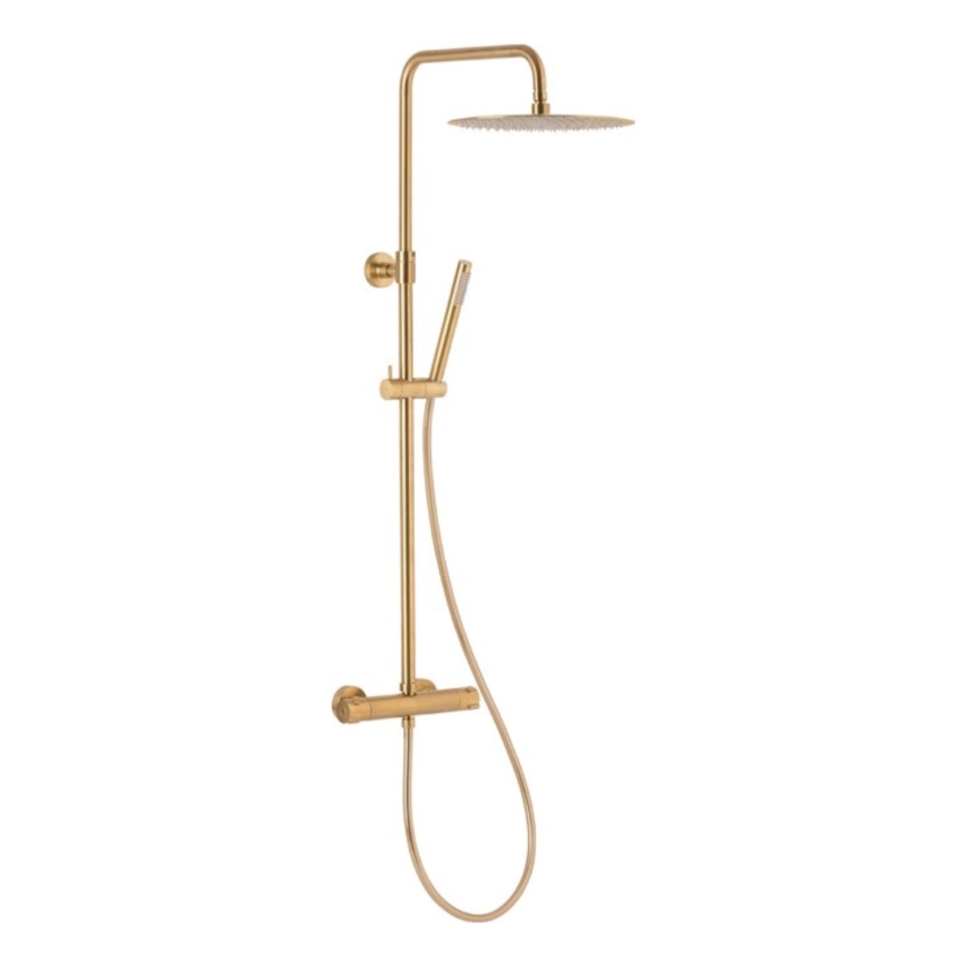 KFA Armatura 5736-920-31 - Set da doccia con rubinetto termostatico MOZA molato oro