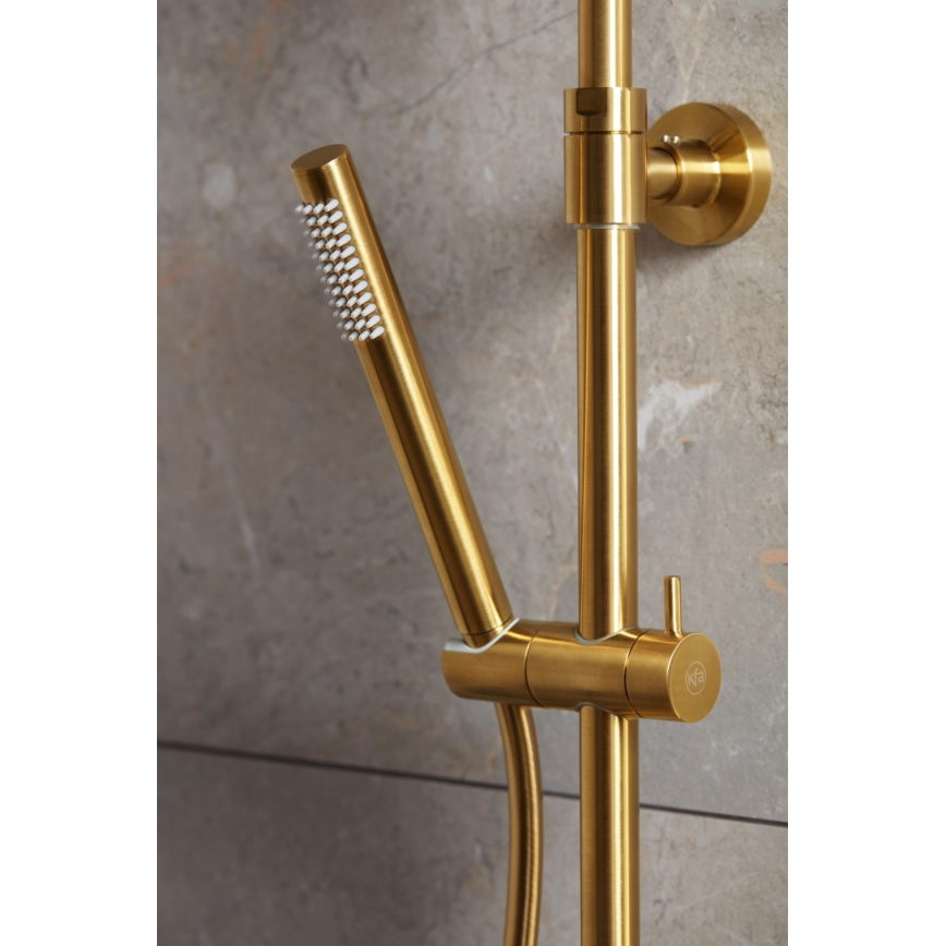 KFA Armatura 5736-920-31 - Set da doccia con rubinetto termostatico MOZA molato oro