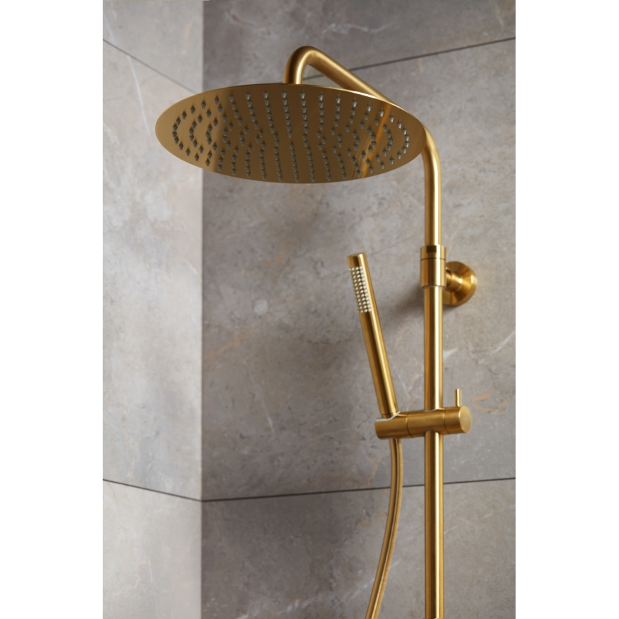 KFA Armatura 5736-920-31 - Set da doccia con rubinetto termostatico MOZA molato oro