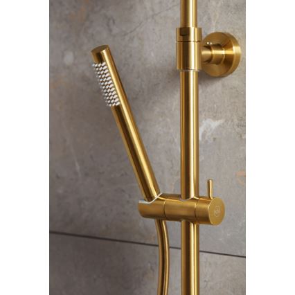 KFA Armatura 5736-920-31 - Set doccia con miscelatore termostatico MOZA finitura oro spazzolato