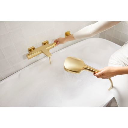 KFA Armatura 5754-010-31 - Miscelatore termostatico per vasca MALAGA, finitura oro spazzolato