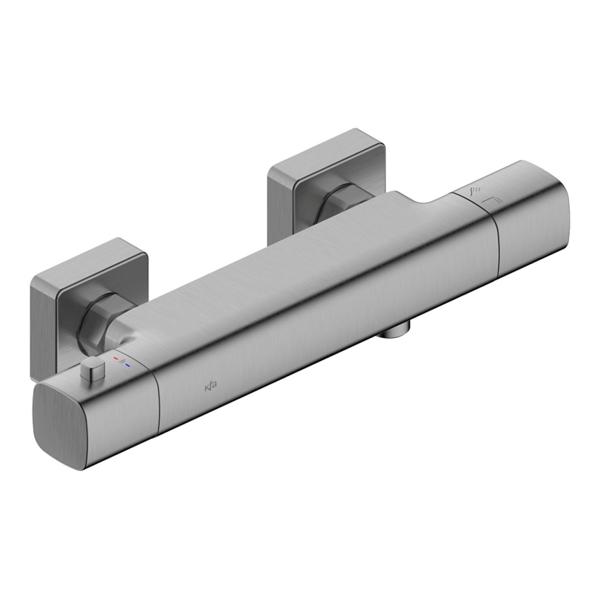 KFA Armatura 5756-010-61 - Miscelatore termostatico per doccia MALAGA grigio metalizzato