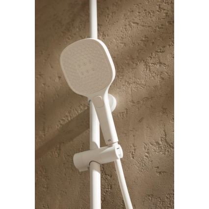KFA Armatura 5756-910-44 - Set doccia con miscelatore termostatico MALAGA bianco