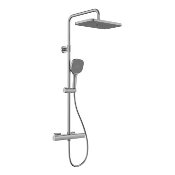KFA Armatura 5756-910-61 - Set doccia con miscelatore termostatico MALAGA grigio metallico