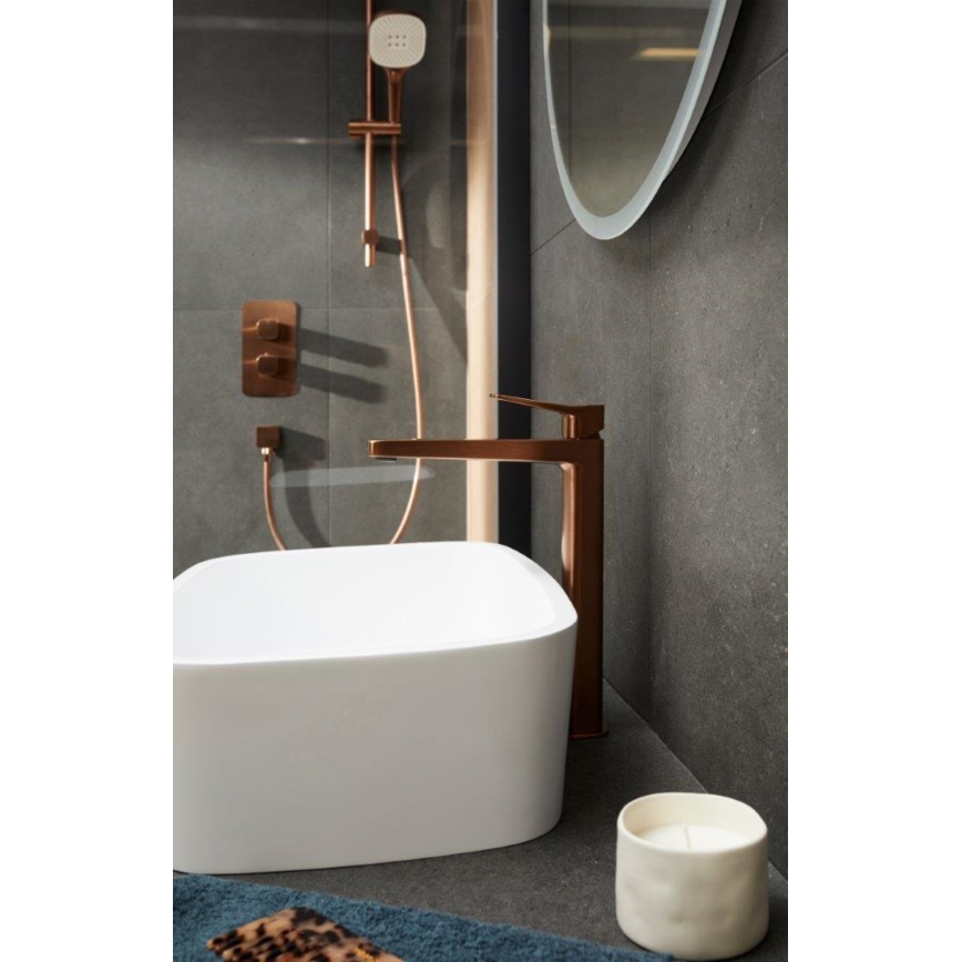 KFA Armatura 5759-001-34 - Miscelatore termostatico per doccia da incasso MALAGA oro rosa