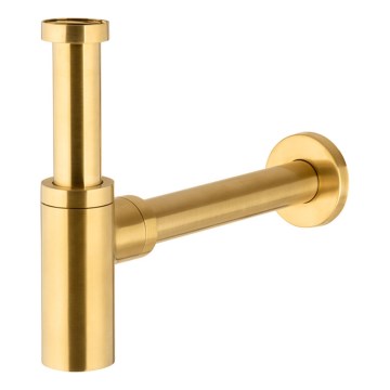 KFA Armatura 600-003-31 - Sifone rotondo per lavello ottone/molato oro