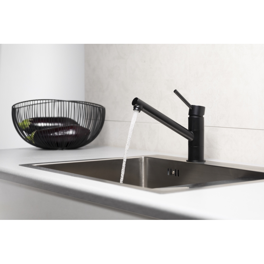 KFA Armatura 6533-915-81 - Rubinetto per lavello ANDRA ottone/opaco nero