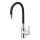 KFA Armatura 6553-915-00 - Rubinetto per lavello con braccio flessible RUMBA 40,5 cm nero/cromo lucido