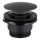 KFA Armatura 660-320-81 - Scarico del lavandino CLICK-CLACK diametro 6,6 cm acciaio inossidabile/opaco nero