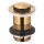 KFA Armatura 660-353-31 - Scarico del lavabo senza trabocco CLICK-CLACK diametro 6,2 cm ottone/molato oro