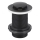 KFA Armatura 660-353-81 - Scarico del lavabo senza trabocco CLICK-CLACK diametro 6,2 cm ottone/opaco nero