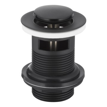 KFA Armatura 660-354-81 - Lavello con scarico CLICK-CLACK diametro 6,2 cm ottone/opaco nero