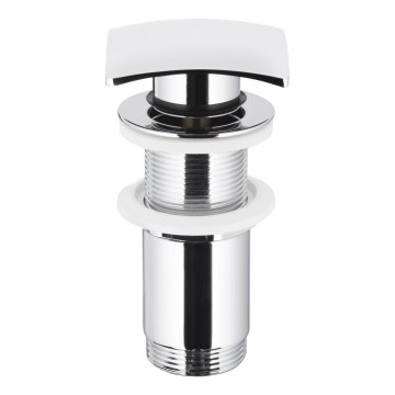 KFA Armatura 660-453-00 - Scarico del lavabo senza trabocco CLICK-CLACK 7x7 cm cromo lucido