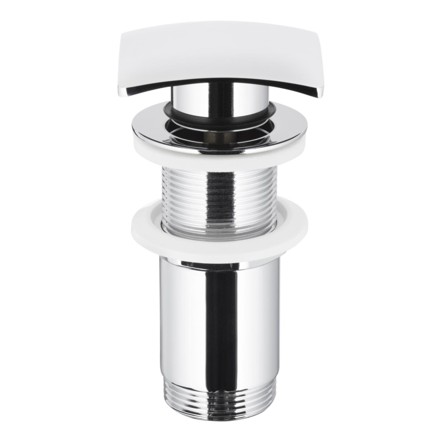 KFA Armatura 660-453-00 - Scarico del lavabo senza trabocco CLICK-CLACK 7x7 cm cromo lucido