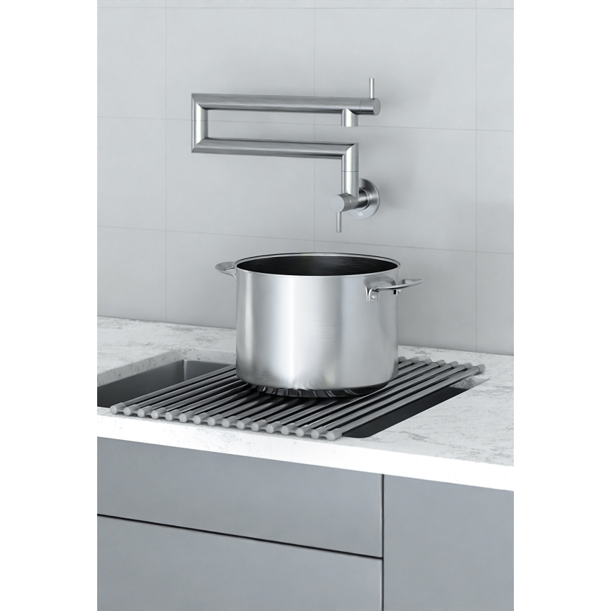 KFA Armatura 6623-030-22 - Rubinetto da cucina con giunto DUERO POT FILLER acciaio inossidabile