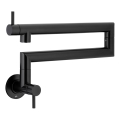 KFA Armatura 6623-030-81 - Rubinetto da cucina con braccio snodabile DUERO POT FILLER, acciaio inossidabile/nero opaco