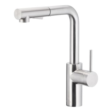 KFA Armatura 6623-110-22 - Rubinetto lavello con doccetta estraibile DUERO BASIC acciaio inossidabile