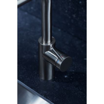 KFA Armatura 6623-110-22 - Rubinetto lavello con doccetta estraibile DUERO BASIC acciaio inossidabile