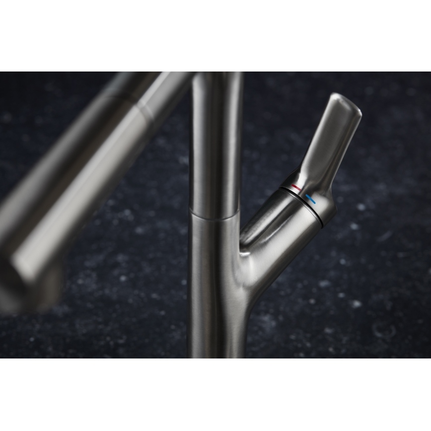 KFA Armatura 6623-220-22 - Rubinetto lavello con doccetta estraibile DUERO DESIGN acciaio inossidabile