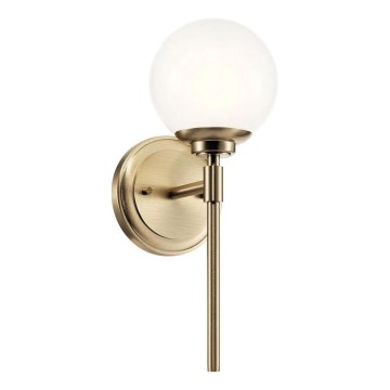 Kichler - Applique a LED da bagno BENNO 1xG9/3W/230V IP44 ottone