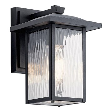 Kichler - Applique da esterno CAPPANNA 1xE27/60W/230V IP44 nero