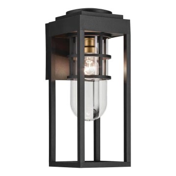 Kichler - Applique da esterno HONE 1xE27/60W/230V IP44 nero