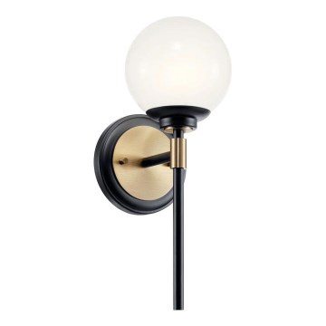 Kichler - Applique LED da bagno BENNO 2xG9/3W/230V, finitura oro, IP44