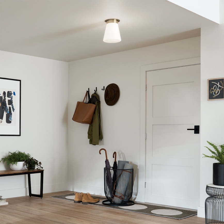 Kichler - Plafoniera ALBERS 1x E27/40W/230V Ø 21.6 cm bronzo finish