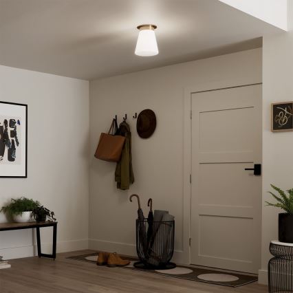 Kichler - Plafoniera ALBERS 1xE27/40W/230V Ø 21,6 cm bronzo