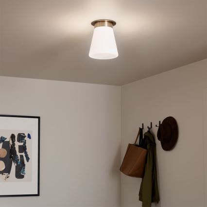 Kichler - Plafoniera ALBERS 1xE27/40W/230V Ø 21,6 cm bronzo