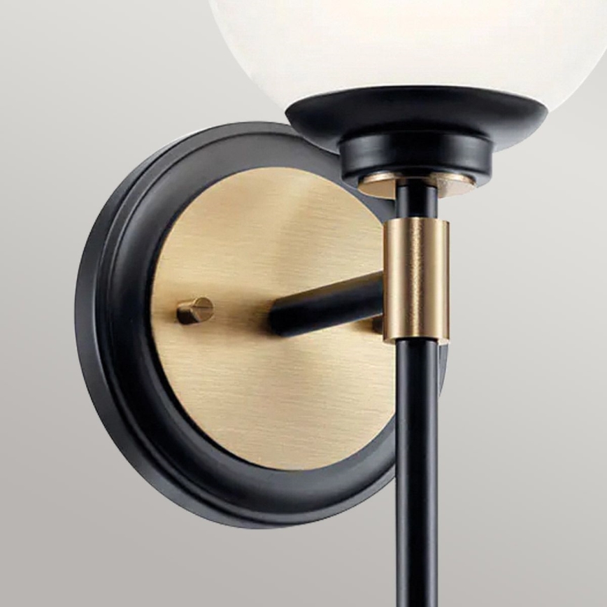 Kichler - Applique LED da bagno BENNO 2xG9/3W/230V, finitura oro, IP44