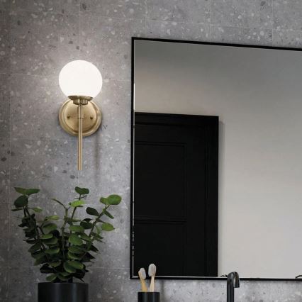 Kichler - Applique a LED da bagno BENNO 1xG9/3W/230V IP44 ottone