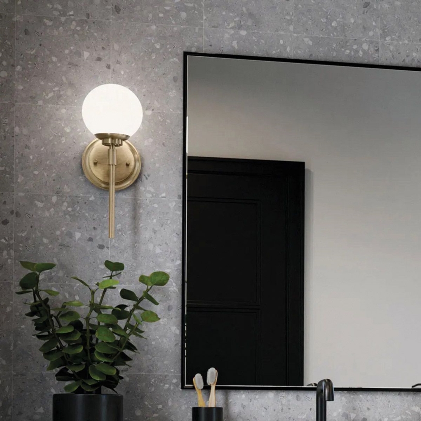 Kichler - Applique a LED da bagno BENNO 1xG9/3W/230V IP44 ottone