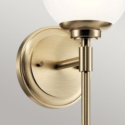 Kichler - Applique a LED da bagno BENNO 1xG9/3W/230V IP44 ottone