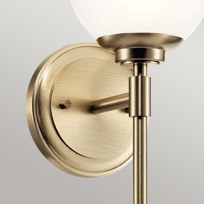 Kichler - Applique a LED da bagno BENNO 1xG9/3W/230V IP44 ottone