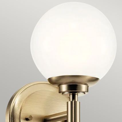 Kichler - Applique a LED da bagno BENNO 1xG9/3W/230V IP44 ottone