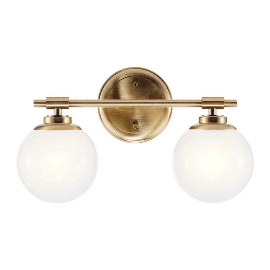 Kichler - Applique a LED da bagno BENNO 2xG9/3W/230V IP44 ottone