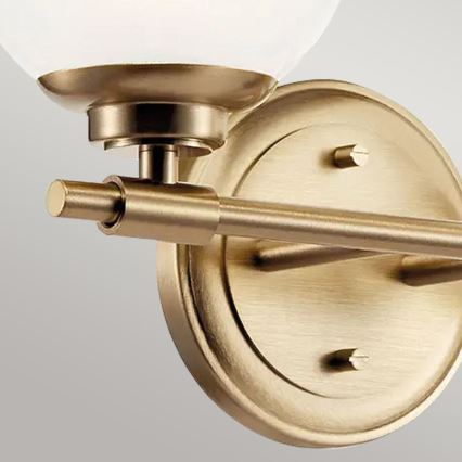 Kichler - Applique a LED da bagno BENNO 2xG9/3W/230V IP44 ottone