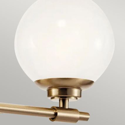 Kichler - Applique a LED da bagno BENNO 2xG9/3W/230V IP44 ottone
