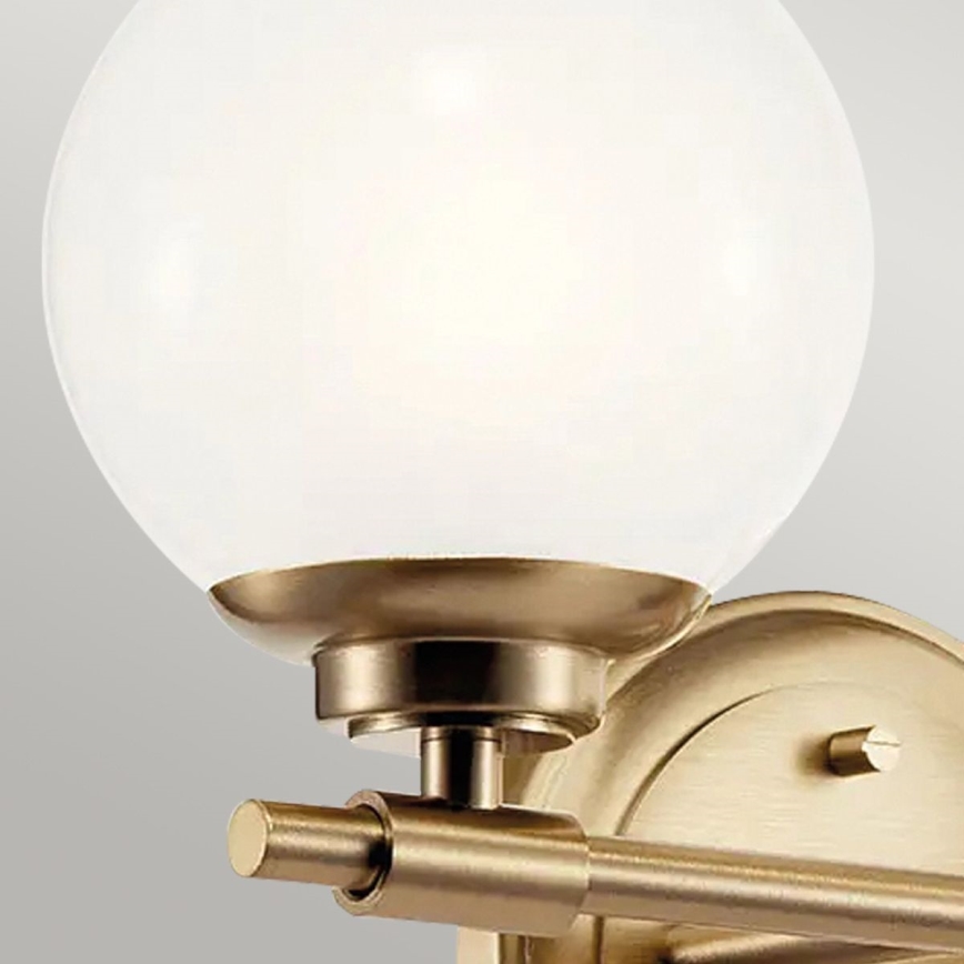 Kichler - Applique a LED da bagno BENNO 2xG9/3W/230V IP44 ottone