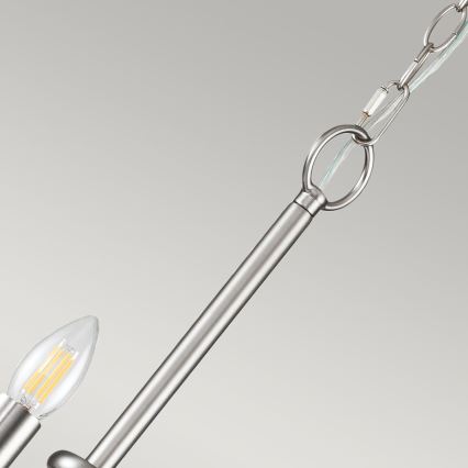 Kichler - Lampadario a catena CAPITOL HILL 12xE14/40W/230V cromo opaco