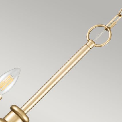 Kichler - Lampadario a catena CAPITOL HILL 12xE14/40W/230V oro