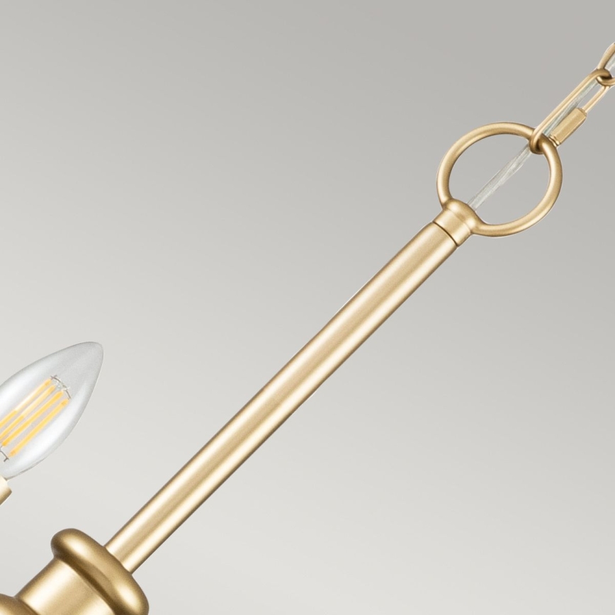 Kichler - Lampadario a catena CAPITOL HILL 12xE14/40W/230V oro