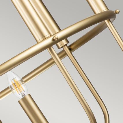 Kichler - Lampadario a catena CAPITOL HILL 12xE14/40W/230V oro