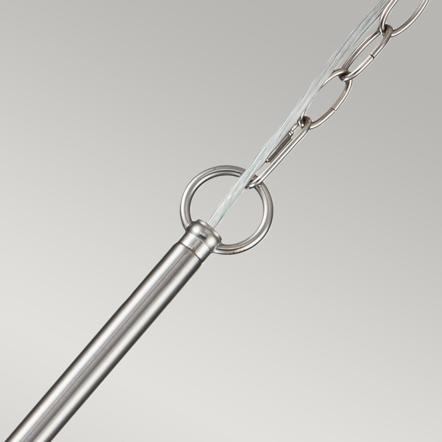 Kichler - Lampadario a catena CAPITOL HILL 6xE14/40W/230V cromo opaco