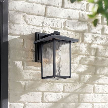Kichler - Applique da esterno CAPPANNA 1xE27/60W/230V IP44 nero