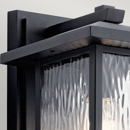 Kichler - Applique da esterno CAPPANNA 1xE27/60W/230V IP44 nero